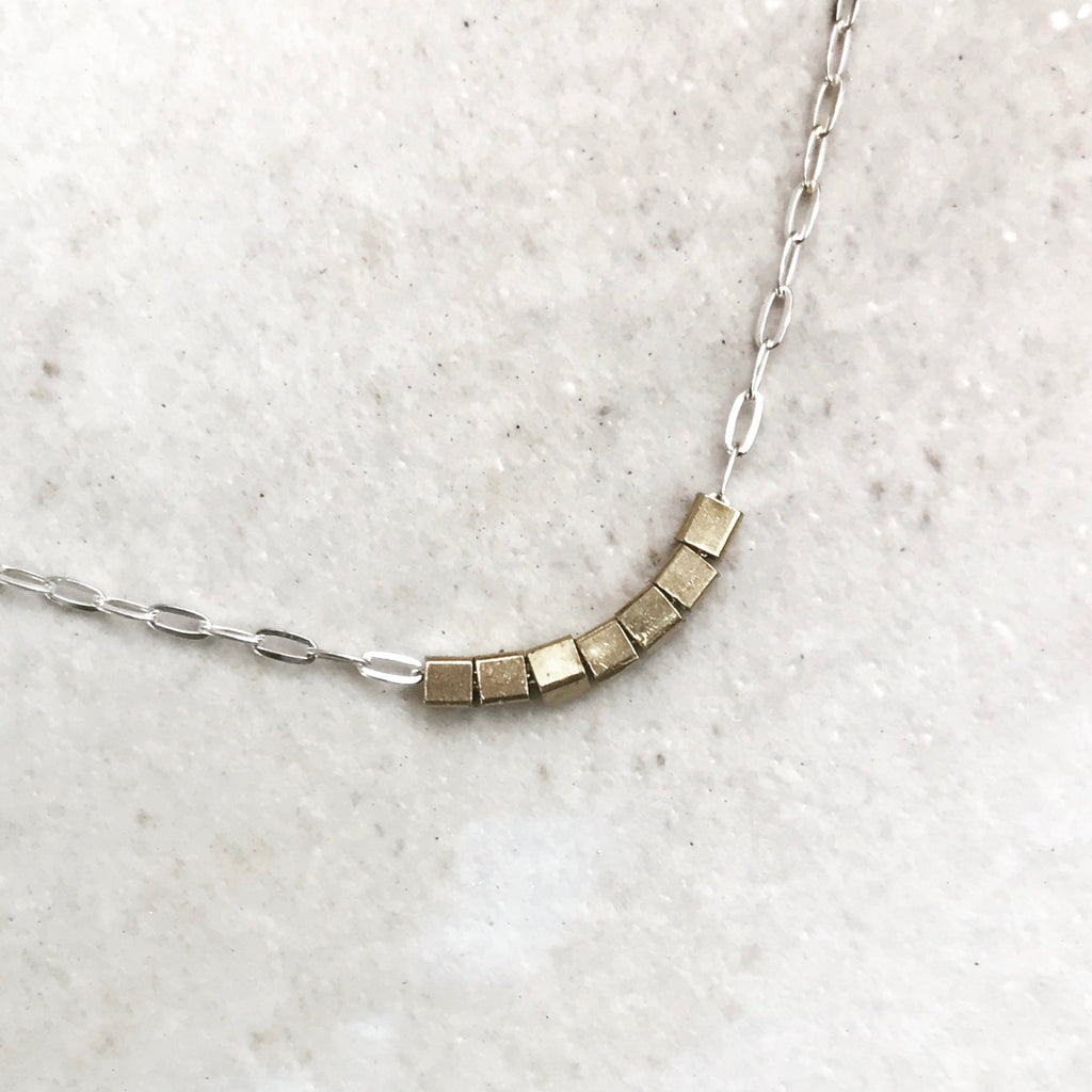 CUBED CHARM NECKLACE